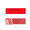 Secure numbered tamper evident seal label sticker